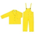 thumbnail image 1 of Yellow Wizard .28 mm Nylon And PVC 3-Piece Rain Suit With Detachable Hood And Bib Pants, 1 of 2