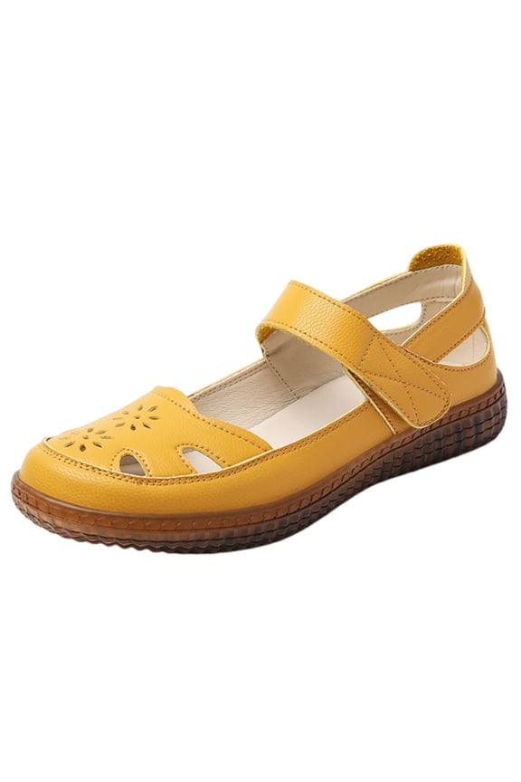Yellow Women Breathable Extremely Comfortable Extremely Lightweight Slip On Flats With Extremely Breathable Round Toe Design For Everyday Use