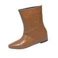 thumbnail image 1 of Yellow Women'S Wedge Heel Ankle Boots British Style Slip On Winter Fashion Casual Comfortable Versatile Non-Slip Durable Short Booties For Women Daily Walking Outdoor Low Heel 1.37 Lb, 1 of 7