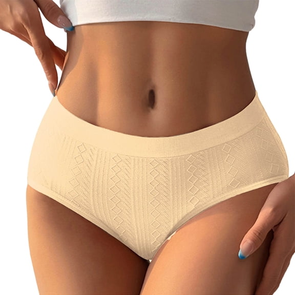 Yellow Women's Panties Fashion Low Waist Underwear Color Striped Briefs Underwear Panties cotton