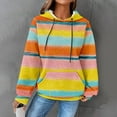 thumbnail image 1 of Yellow Womens Sweatshirt Women's Cute Oil Painting Gradient Hoodie Drawstring Pullover Sweatshirt Fashionable Casual Sweater Comfortable Spring and Autumn Clothing Fall Clothes for Women, 1 of 6
