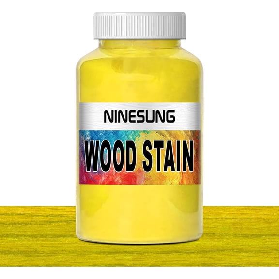 Yellow Wood Stain | Wood Dye Powder for Indoor and Outdoor | Furniture Dye | Fast Drying | Furniture Stain for Wood | Wood Pigment Powder | Wood Coloring Powder (Yellow, 16 Ounces)