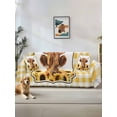 thumbnail image 1 of Yellow Yak Couch Cover, Sunflowers Checkered Elegant Pastoral Buffalo Sofa Cover Blanket for 2 Seat Cushion, Sectional Sofa Slipcover Furniture Protector for Living Room Bedroom 71''x102'', 1 of 9