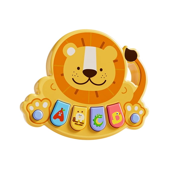 Yellow Yellow Baby Button Music Box With Animal Design For Soothing And Entertaining Playtime Anytime Anywhere