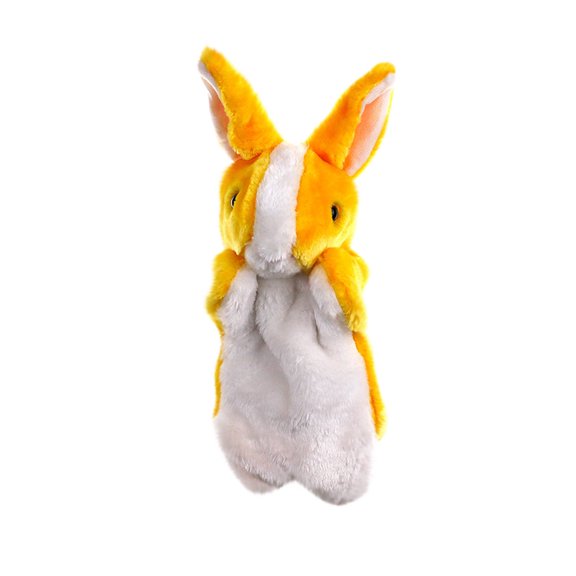 Yellow Yellow Plush Bunny Finger Puppet For Children Role Play And Storytelling Soft Cotton Hand Toy