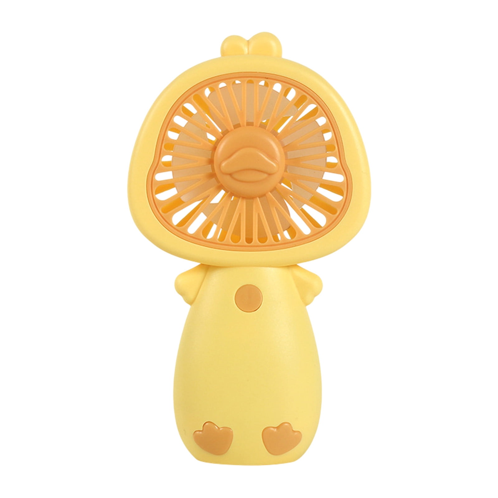 Yellow Yellow Rubber Duck Shaped Hand Fan Rechargeable 2000Mah Battery ...