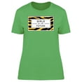 thumbnail image 1 of Yellow Zebra Print Girls Future T-Shirt Women -Image by Shutterstock, Female Medium, 1 of 2