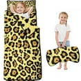 thumbnail image 1 of Yellow and Black Leopard Pattern Toddler Nap Mats for Kids Preschool,Sleeping Mat Bag or Kids,Toddler Sleeping Bag,Toddler Nap Mat or Daycare, 1 of 6