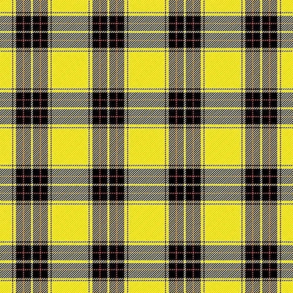 Yellow and Black Plaid Pattern Edible Image Icing Cake Topper for Quarter Sheet Cake, by TNCT