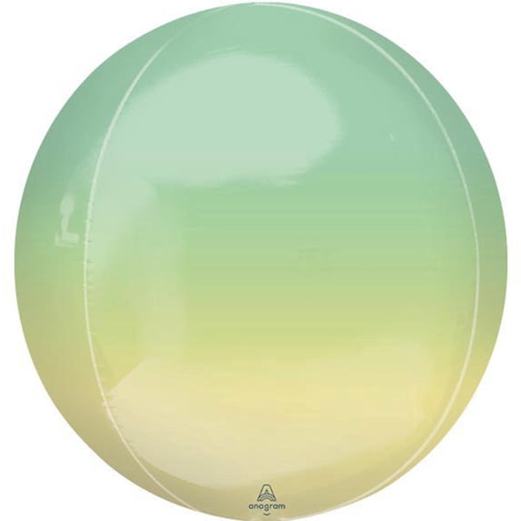 Yellow and Green Orbz Ombre Balloon 15"