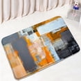 thumbnail image 1 of Yellow and Grey Grunge Style Bath Mat Set Ombre Modern Abstract Geometric Home Carpet Bathroom Decor Floor Rug Toilet Seat Cover, 1 of 5