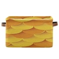 thumbnail image 1 of Yellow and Orange Fish Scales Square Storage Bins with Handles Collapsible Containing Box 1 Pack, 1 of 9