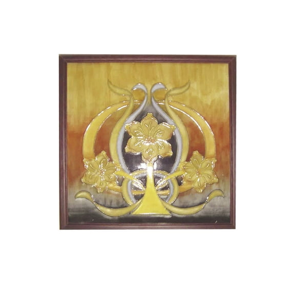 Dale Tiffany Lighting - Pasque Flower - 9.5 Inch Hand Painted Porcelain Wall Art