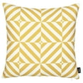 thumbnail image 1 of Yellow and White Geometric Squares Decorative Throw Pillow Cover, 1 of 4