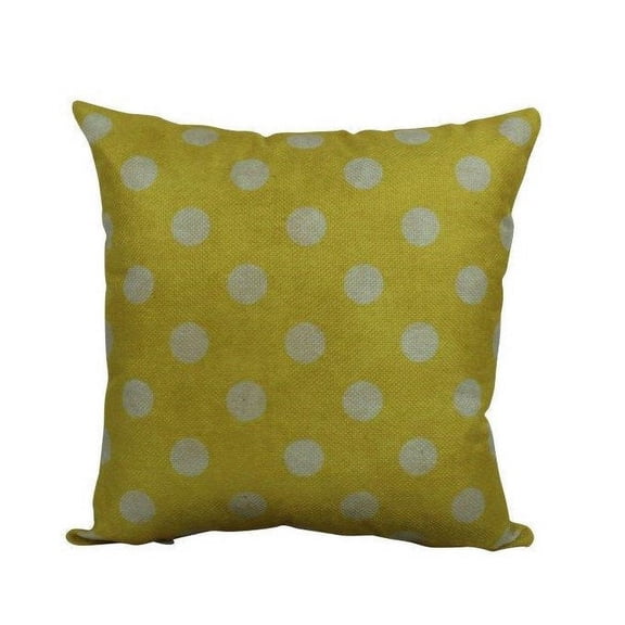 Yellow and white Polka Dots |   Pillow Cover | Solid Accent Pillows | Polka Dot Pillow | Cute Throw Pillows | Yellow Throw Pillows | Color