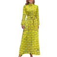 thumbnail image 1 of Yellow bricks Long Dress beach dress summer women's suit elegant party dresses for women 2024 Dresses, 1 of 4