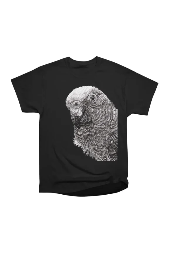 Yellow crowned amazon parrot illustration T-Shirt Tee Gift For Him Merch For Her Apparel F