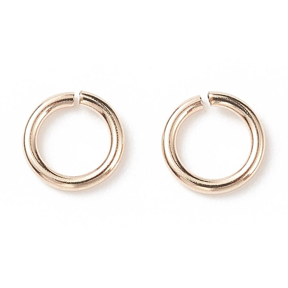 Yellow golden Filled Jump Rings Open Jump Rings 1/20 14K golden Filled 20 Gauge 5x0.76mm Inner Diameter: 3.5mm
