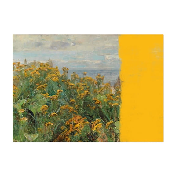Yellow modern landscape collage - Photography Floral Nature Landscape Botanical Scenic Flowers Summer Unframed Wall Art Print 4 x 6 inches
