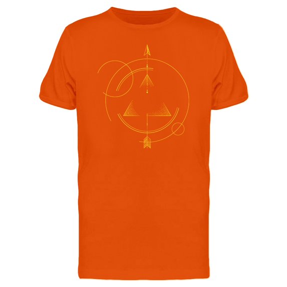 Yellow tattoo With Arrow. Tee Men's - Men T-Shirt, Xtra Large