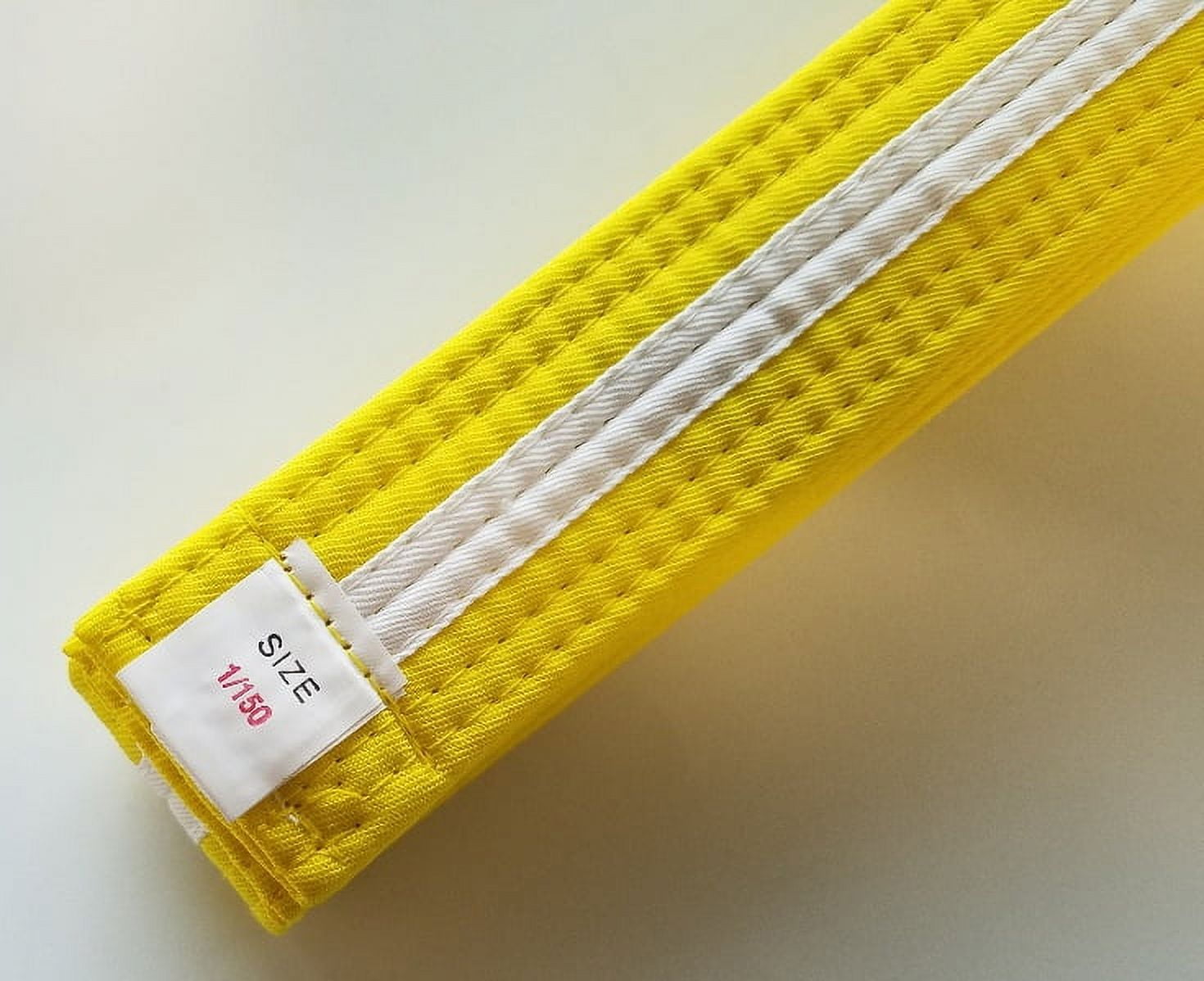 White belt yellow stripe cheap