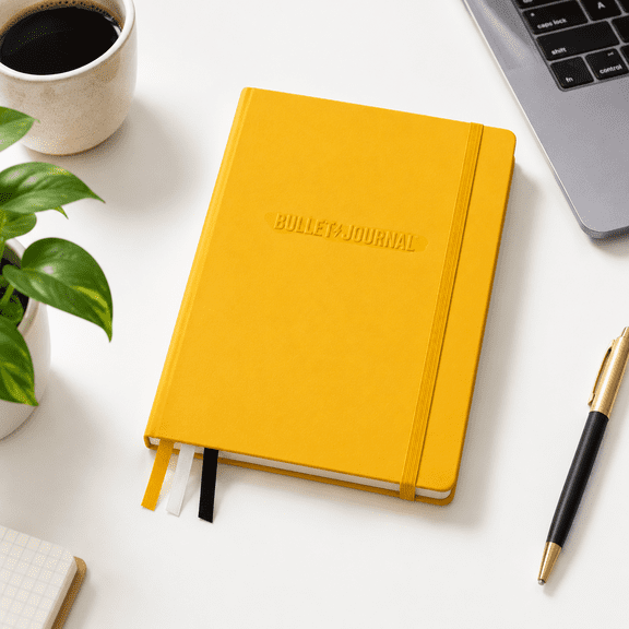 Yellow24 A5 Medium Official Journal Edition 2 Bujo Notebook with 204 Pages