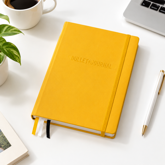 Yellow24 A5 Medium Official Journal Edition 2 Bujo Notebook with 204 Pages