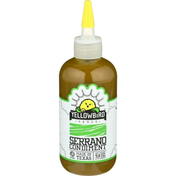 Yellowbird Serrano Chili Sauce, 9.8 Ounce -- 6 per Case.