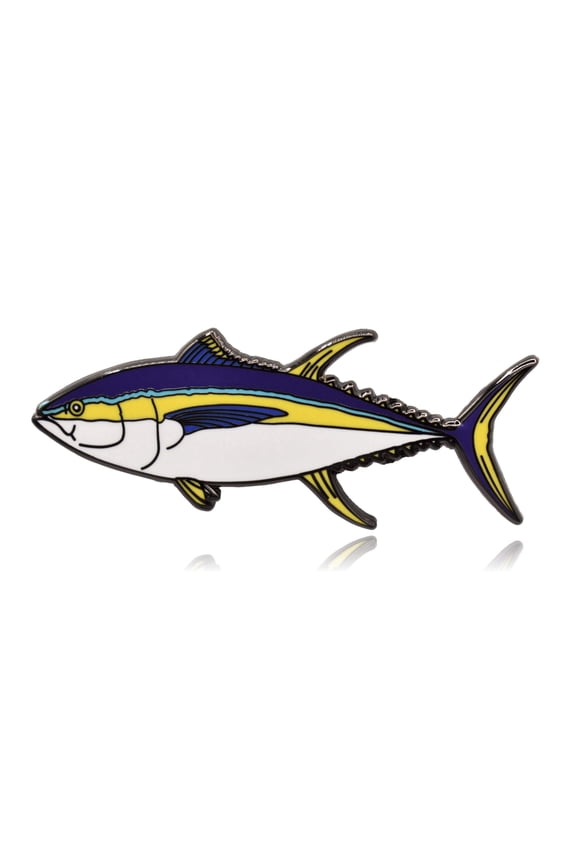 Yellowfin Tuna Fish Hard Enamel Pin | Clayton Jewelry Labs