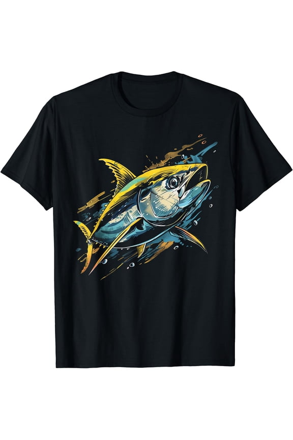 Yellowfin Tuna Fishing Big Game Fisherman T-Shirt , Vintage T-Shirt