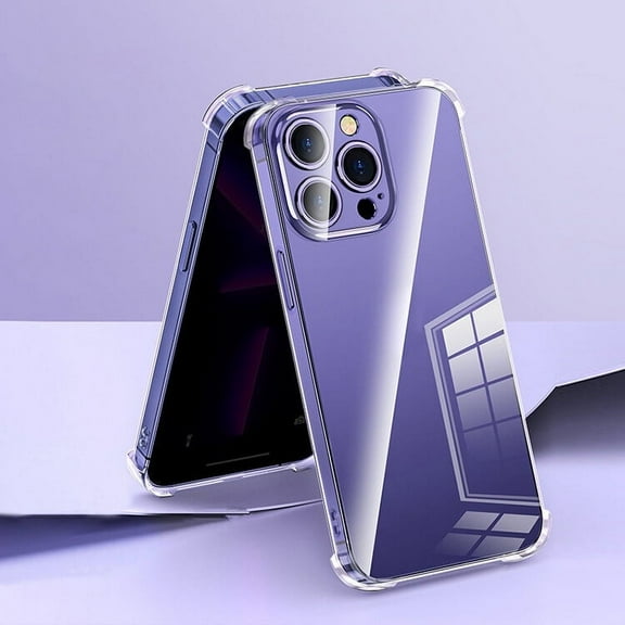 Yellowing-Resistant Slim Shockproof Clear Phone Case Soft TPU Silicone Transparent Phone Case for iPhone 15 Pro