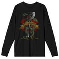thumbnail image 1 of Yellowjackets Misty's Medical Rescue Crew Neck Long Sleeve Men's Black Tee-3XL, 1 of 4
