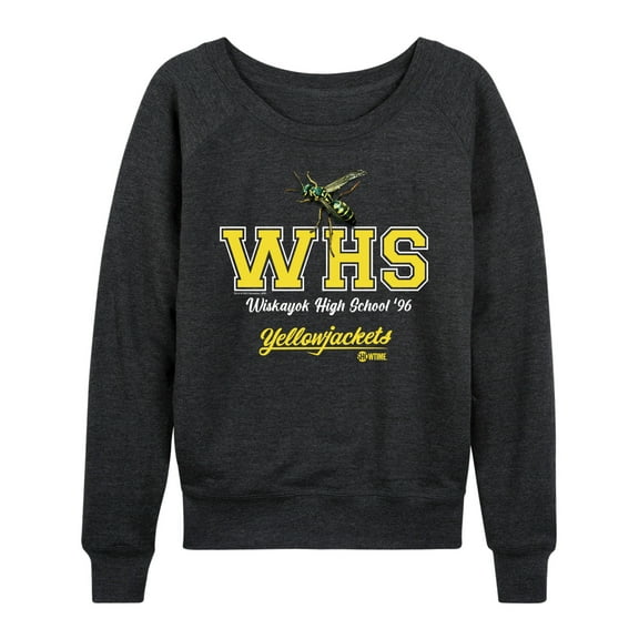 Yellowjackets - Wiskayok High School Logo Logo - Women's Lightweight French Terry Long Sleeve Shirt