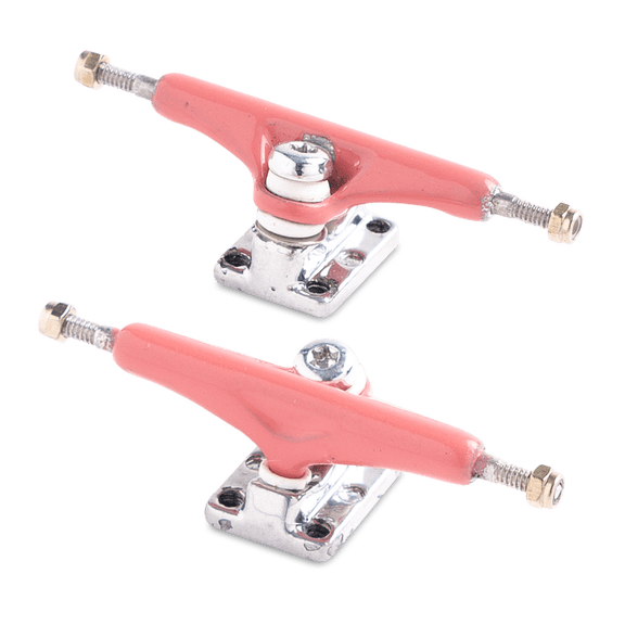 Yellowood X4 Fingerboard Y-Trucks Pink and Chrome