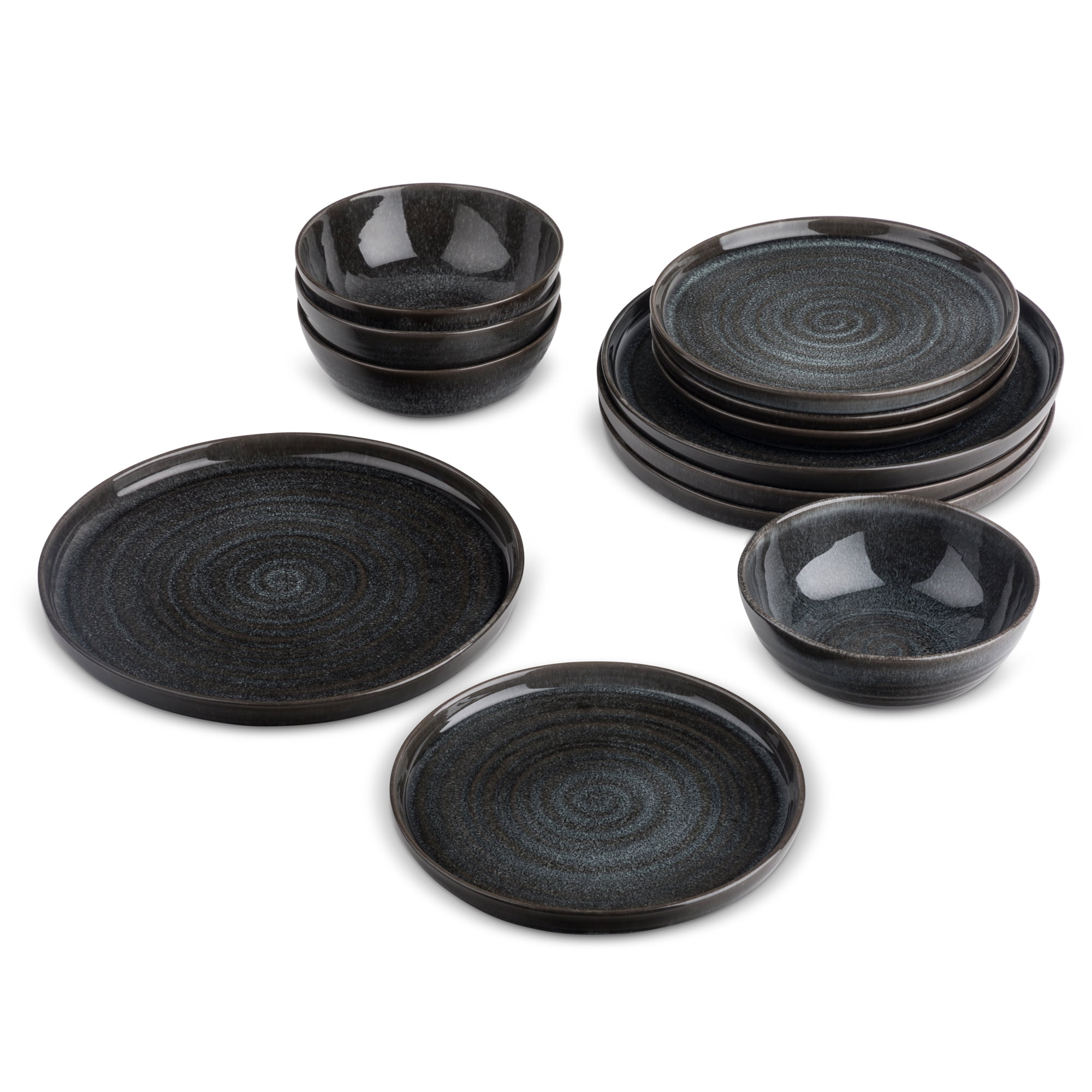 Image of Yellowstone 12-Piece Ceramic Dinnerware Set, Rip Collection