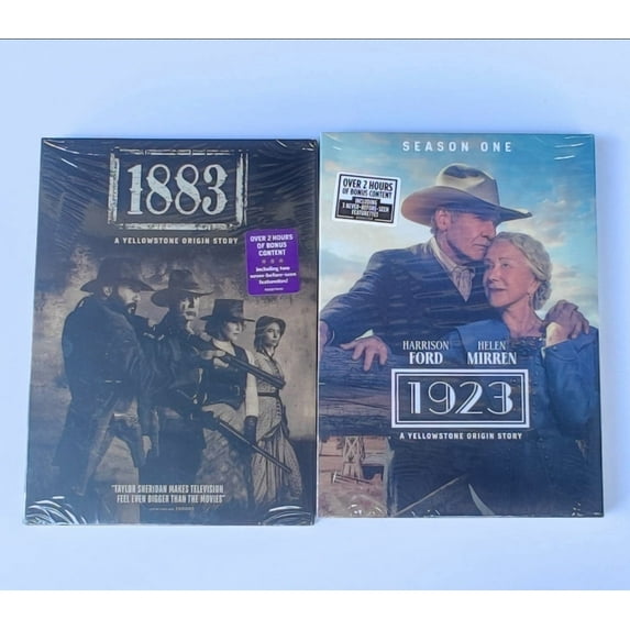 Yellowstone 1883 + 1923 ( DVD SET ) Region 1 Brand New