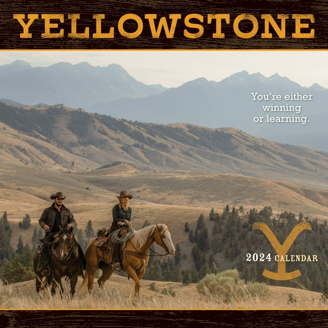 Yellowstone 2024 12x24" (Hanging) Wall Calendar Calendar Ink