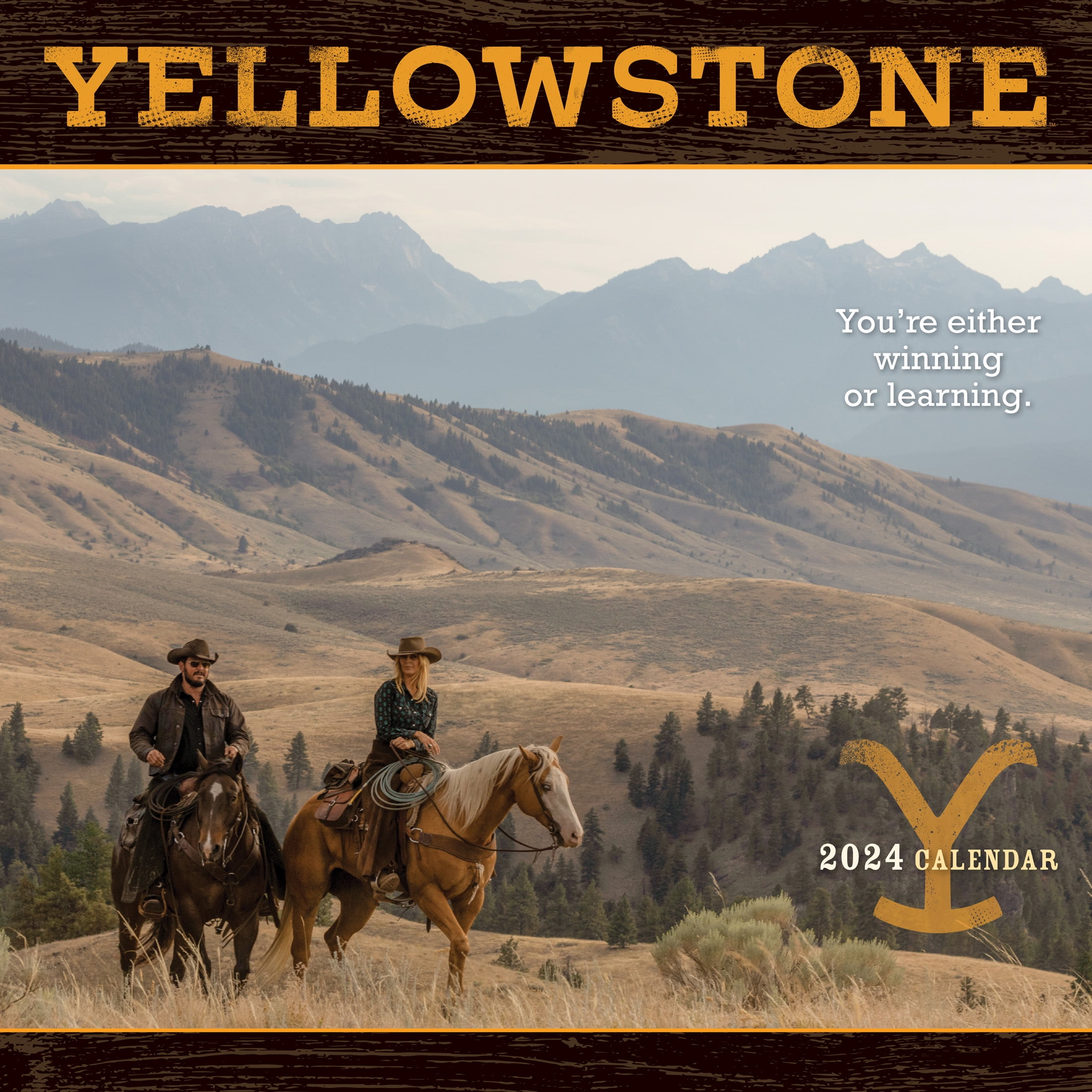 Yellowstone 2025 12x24" (Hanging) Wall Calendar Calendar Ink