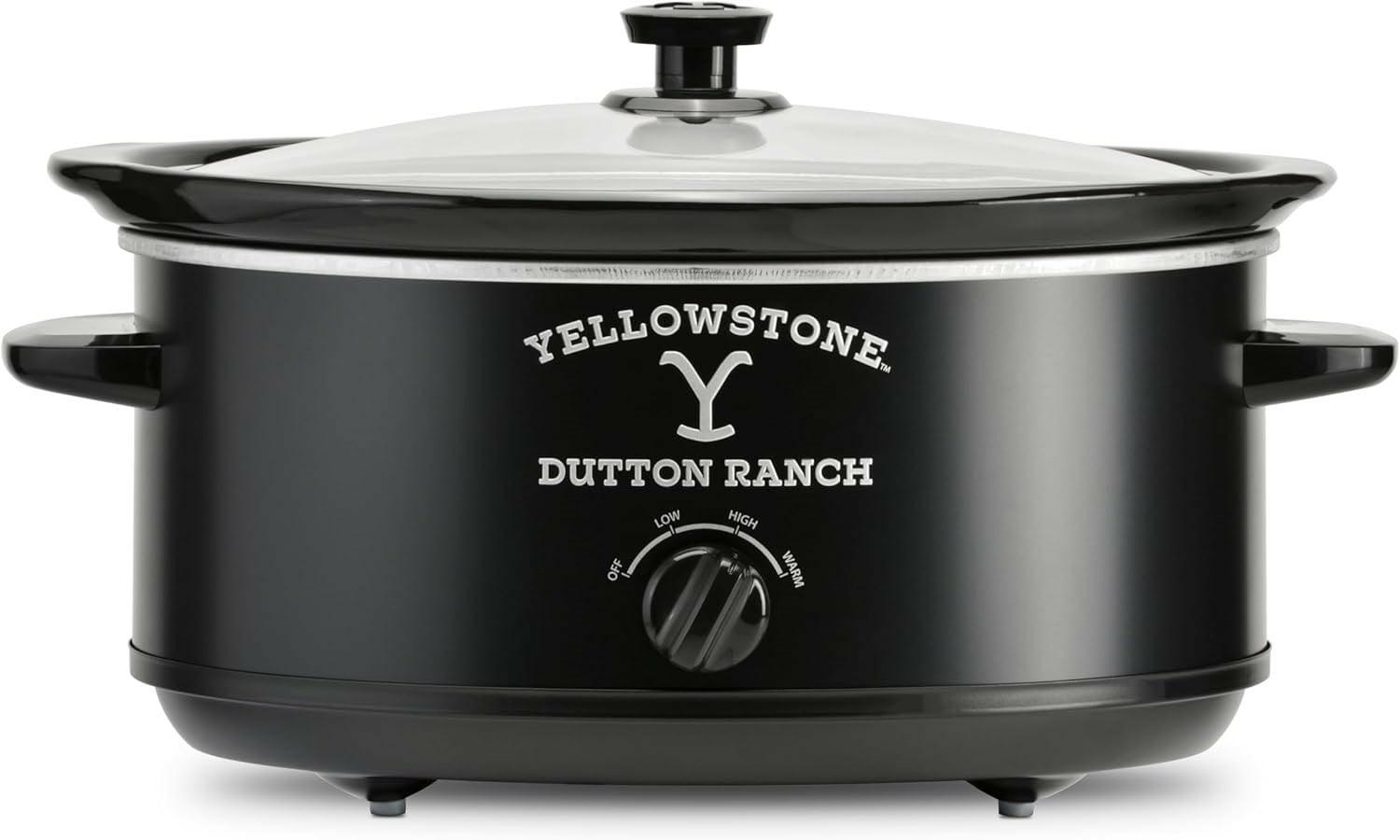 Yellowstone 7QT Slow Cooker in Matte Black