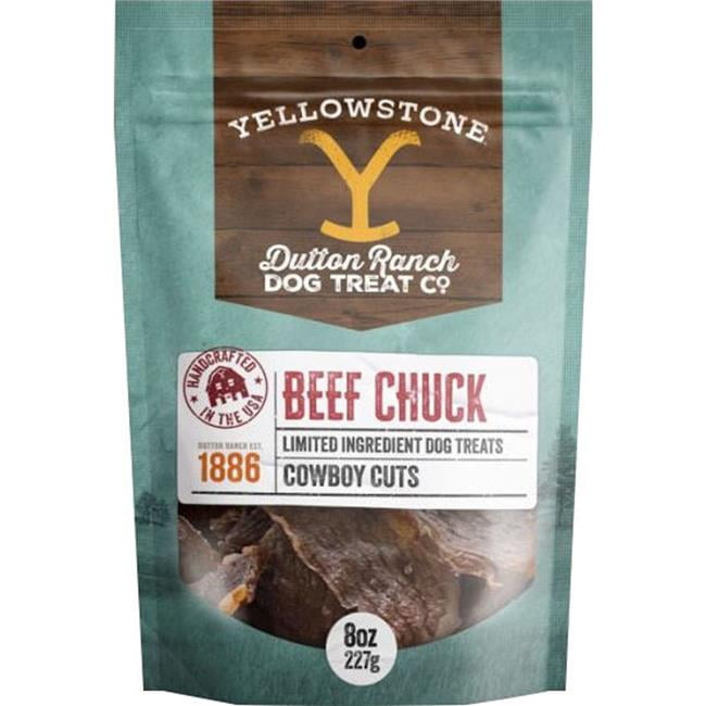 Yellowstone  8 oz Cowboy Cuts Chuck Dog Treat, Beef - Pack of 6