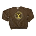 thumbnail image 1 of Yellowstone Adult Unisex Embroidered Logo Long Sleeve Sweatshirt (Brown, XXL), 1 of 1