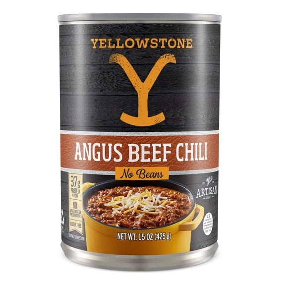 Yellowstone Angus Beef No Beans Chili, 15 oz. Can Savory