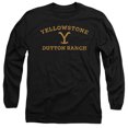 thumbnail image 1 of Yellowstone Arched Logo Unisex Adult Long-Sleeve T Shirt (Medium) Black, 1 of 2