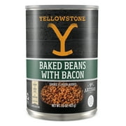 Yellowstone Baked Beans with Bacon, No Allergens, Gluten-Free, Canned Beans, 15 oz. Can.