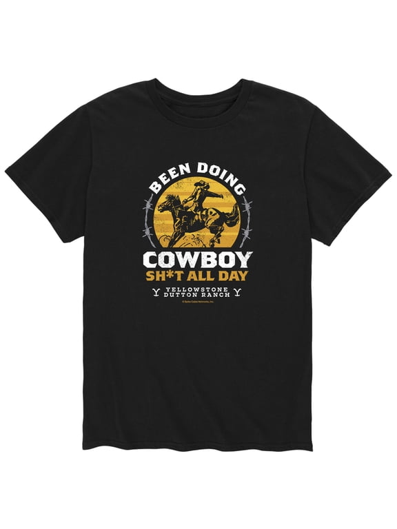 - Been Doing Cowboy Men's Short Sleeve Graphic T-Shirt