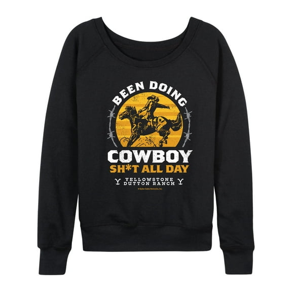Yellowstone - Been Doing Cowboy - Women's Lightweight French Terry Long Sleeve Shirt