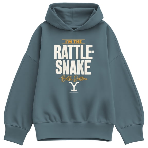 Yellowstone - Beth Dutton I'm The Rattlesnake Women's Oversized Fleece Hoodie Sweatshirt