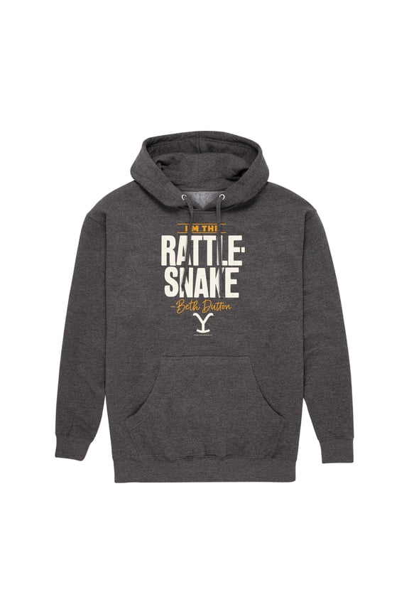 - Beth Dutton Im The Rattlesnake Graphic Fleece Pullover Hoodie