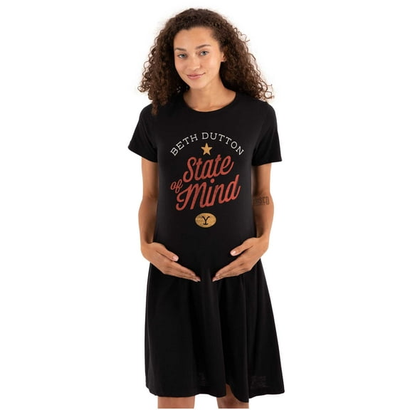 Yellowstone Beth Dutton State of Mind Women's Maternity Dress Brisco Brands M