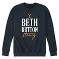 thumbnail image 1 of Yellowstone - Beth Dutton Strong - Men's Crew Neck Fleece Pullover, 1 of 6
